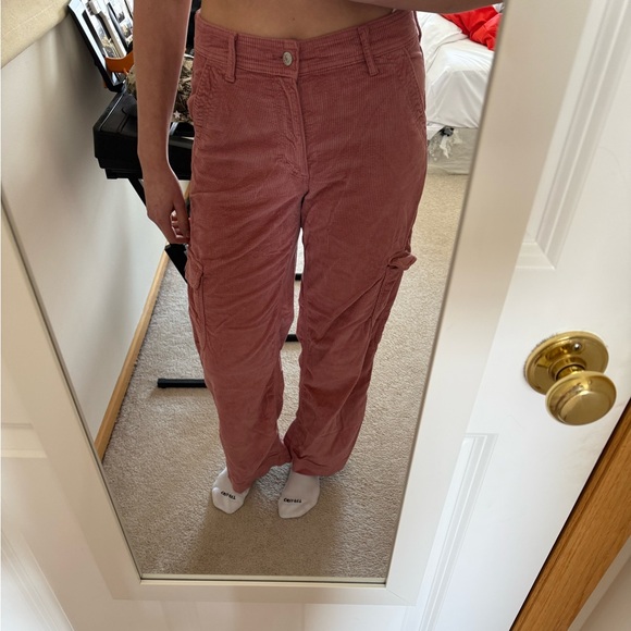 American Eagle Outfitters Pink Corduroy Pants - Picture 3 of 4